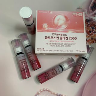 [경남제약헬스케어] 케어플러스 글로우스킨 콜라겐 2000 1박스(10일분) / 피부기능성 이중제형 마시는콜라겐 — 5점을 준 리뷰어가 2024년 7월 올린 사용 사진