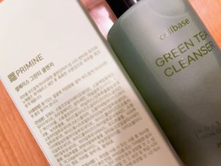 프리마인 메이크업과 들뜨는 각질까지 한방에 깐달걀로! 순하기까지한 셀베이스 그린티클렌저(200ml) — 4.5점을 준 리뷰어가 2023년 3월 올린 사용 사진