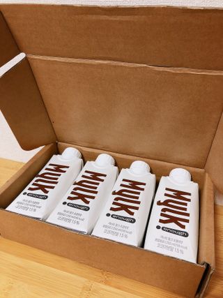 이너프 뮐크 초콜릿맛 — 3점을 준 리뷰어가 2022년 10월 올린 사용 사진