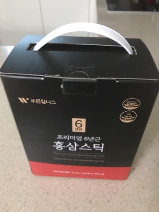[푸름웰니스] 프리미엄 6년근 홍삼스틱 3mg x 100포 — 5점을 준 리뷰어가 2022년 3월 올린 사용 사진