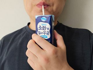 [구매평]덴마크 유제품 소화 잘되는 우유 only 로켓프레쉬 — 5점을 준 리뷰어가 2025년 3월 올린 사용 사진