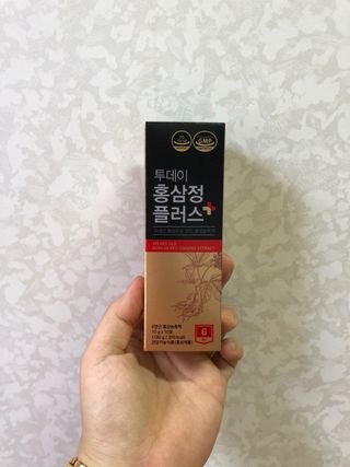 서울약사신협_투데이홍삼정플러스스틱_10g x 60포 — 5점을 준 리뷰어가 2021년 7월 올린 사용 사진