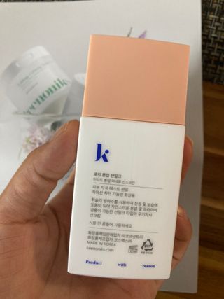 키노닉스 로지 톤업 선밀크 — 5점을 준 리뷰어가 2021년 8월 올린 사용 사진