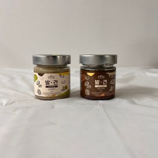진테이블 발.견 스프레드  오리지널믹스 90g + 카카오스윗믹스 90g 2종 세트 — 5점을 준 리뷰어가 2022년 7월 올린 사용 사진