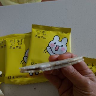 네이처오다 달칩 초코샌드 — 4점을 준 리뷰어가 2021년 2월 올린 사용 사진
