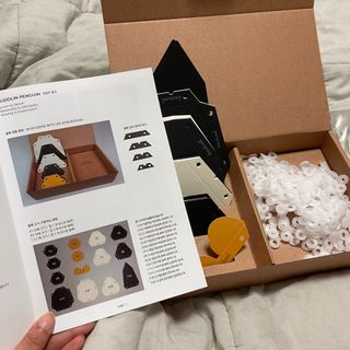 [폴리곤즈] 허들린 패밀리 DIY 블록 세트 (허들린 펭귄 블록+미니허들린 펭귄 블록) — 4점을 준 리뷰어가 2022년 4월 올린 사용 사진