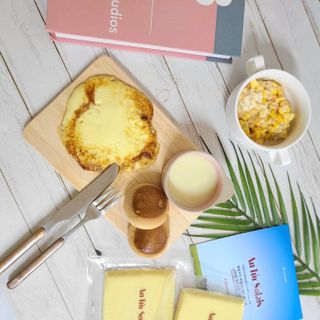 앙투어솔레 아일랜드 구워먹는 치즈 100 자연 치즈 와인안주 300g(100g x 3팩) — 4점을 준 리뷰어가 2022년 7월 올린 사용 사진