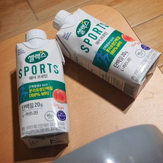 셀렉스스포츠 셀렉스 스포츠 웨이 프로틴 복숭아_ 330ml x 12팩 — 5점을 준 리뷰어가 2021년 10월 올린 사용 사진
