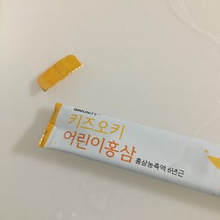 [이뮤니티플러스]우리아이 면역오키, 건강오키 _ 키즈오키 어린이홍삼 10포 1box — 5점을 준 리뷰어가 2022년 1월 올린 사용 사진
