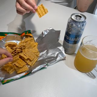강렬한 태양의 맛 썬의 신제품, 썬 할라피뇨체다 — 5점을 준 리뷰어가 2022년 6월 올린 사용 사진