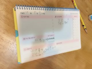 리훈 차일드라이크 초등학생 스터디 플래너 — 5점을 준 리뷰어가 2021년 10월 올린 사용 사진