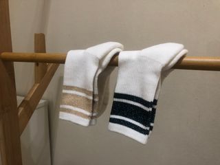 [사이즈가 있는 양말 필로이] 여자 골프 스포츠 중목 양말 2족 세트【 S, M, L 】3가지 사이즈 — 5점을 준 리뷰어가 2022년 9월 올린 사용 사진