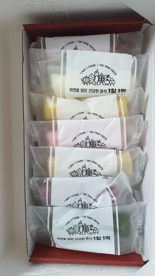 [푸디푸디] 1일1떡!  가래떡 낱개포장 아침식사 식사대용! 7종 세트 혼합 (1BOX=14개입) — 5점을 준 리뷰어가 2022년 4월 올린 사용 사진