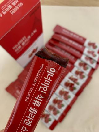 이너미인 석류 콜라겐 스틱 — 5점을 준 리뷰어가 2021년 1월 올린 사용 사진