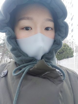 [에이블밤부] 리퓨어 쿠퍼 마스크 10color — 5점을 준 리뷰어가 2021년 2월 올린 사용 사진