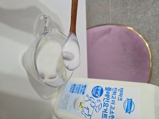 *구매평_[덴마크] 진하고 더 고소한 무가당 플레인 요거트 1.8L — 5점을 준 리뷰어가 2025년 9월 올린 사용 사진