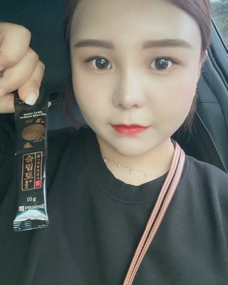 프리마인 자체 기업부설 연구소에서 찾아낸 건강한 수면의 비밀.  슬립토 플러스 30포 — 5점을 준 리뷰어가 2021년 9월 올린 사용 사진