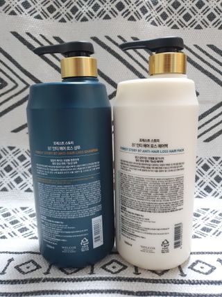 [포레스트스토리] B7 안티 헤어로스 샴푸1,000ml + 헤어팩 1,000ml — 5점을 준 리뷰어가 2021년 3월 올린 사용 사진