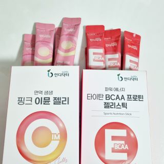 인디닥터 면역 생생 핑크 이뮨 젤리 + 타이탄 BCAA 프로틴 젤리스틱 — 5점을 준 리뷰어가 2022년 5월 올린 사용 사진