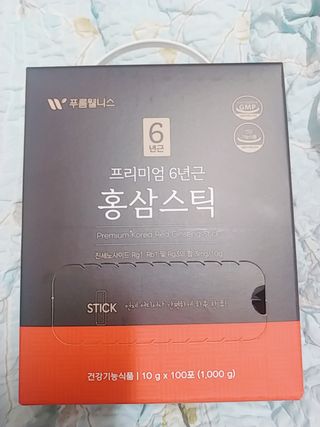 [푸름웰니스] 프리미엄 6년근 홍삼스틱 3mg x 100포 — 5점을 준 리뷰어가 2022년 3월 올린 사용 사진