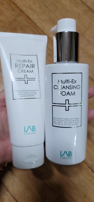 LAB FOR YOU 멀티엑스리페어크림 + 멀티엑스클렌징폼 — 5점을 준 리뷰어가 2022년 10월 올린 사용 사진