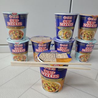 NISSIN 닛신 컵누들  4종 - 씨푸드오리지날, 씨푸드 스파이시, 씨푸드 커리, 씨푸드 XO소스 — 5점을 준 리뷰어가 2022년 4월 올린 사용 사진