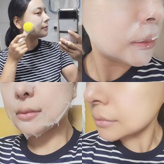 바노바기 코스메틱 바노바기 밀크씨슬 리페어 시카 폼 클렌저 플러스 120ml + 퀵 마스크 플러스 30매 — 5점을 준 리뷰어가 2023년 8월 올린 사용 사진