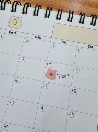 리훈 곰부 세우는 체크리스트 위클리 탁상 플래너 주간 일주일 계획표 — 5점을 준 리뷰어가 2023년 3월 올린 사용 사진