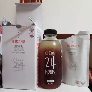 클린24시간 1BOX(5포) + 전용보틀(500ml) — 5점을 준 리뷰어가 2022년 8월 올린 사용 사진