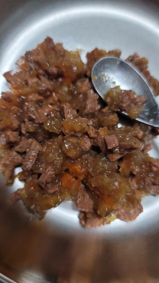 비타크래프트 조에시 하트캔 85g 강아지 습식캔 10캔 — 5점을 준 리뷰어가 2021년 10월 올린 사용 사진