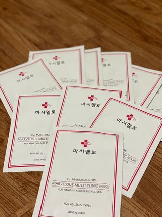 닥터마시멜로 마블러스 멀티 클리닉 마스크 — 5점을 준 리뷰어가 2021년 5월 올린 사용 사진