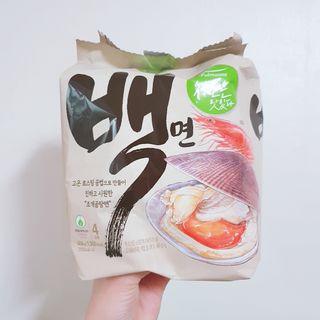 [풀무원] 자연은맛있다 정면, 백면, 홍면  세트 — 5점을 준 리뷰어가 2021년 4월 올린 사용 사진