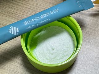 클린24시간 슬림앤유산균 1박스 (3.5g X 15포) — 5점을 준 리뷰어가 2022년 7월 올린 사용 사진