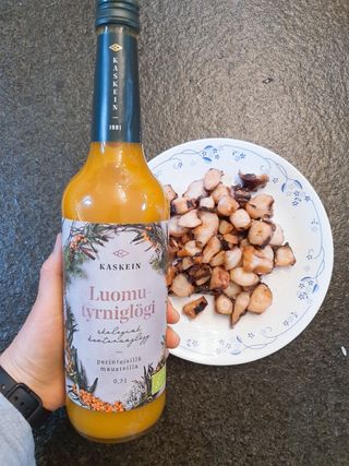 H365 [Kaskein Luomutyrniglögi] 핀란드 전통 무알콜 멀드와인 시벅톤 글로기 — 5점을 준 리뷰어가 2021년 4월 올린 사용 사진
