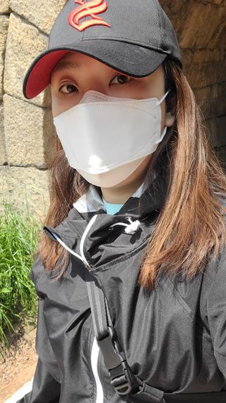 크노텐 후디집업자켓(다이어트땀복) — 5점을 준 리뷰어가 2022년 5월 올린 사용 사진