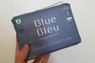 블루블루 유기농 순면 커버 생리대 — 5점을 준 리뷰어가 2021년 1월 올린 사용 사진