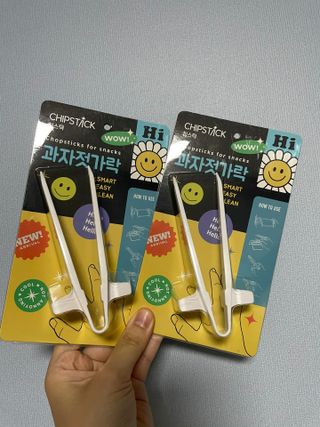 칩스틱 과자젓가락 게이밍젓가락 2ea / KC인증 식품용 — 3.5점을 준 리뷰어가 2021년 10월 올린 사용 사진