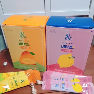비타앤C 레몬맛, 망고맛 — 5점을 준 리뷰어가 2021년 4월 올린 사용 사진
