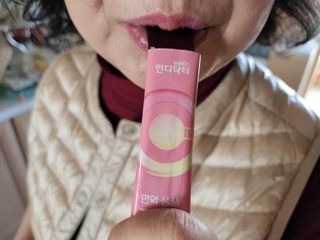 [인디닥터] 면역 생생 핑크 이뮨 젤리 — 5점을 준 리뷰어가 2022년 3월 올린 사용 사진