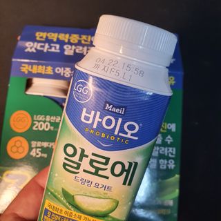 LIVE 매일바이오 알로에 드링킹 요거트 — 4.5점을 준 리뷰어가 2022년 4월 올린 사용 사진