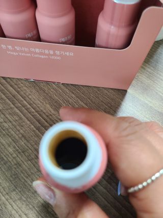 랩앤뷰티 메가 벨벳 콜라겐 12000 — 5점을 준 리뷰어가 2021년 6월 올린 사용 사진
