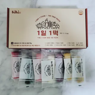 [푸디푸디] 1일1떡!  가래떡 낱개포장 아침식사 식사대용! 7종 세트 혼합 (1BOX=14개입) — 5점을 준 리뷰어가 2022년 4월 올린 사용 사진