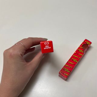 [블랙루즈]하프앤하프틴트 10종 中 택1+랜덤1 — 5점을 준 리뷰어가 2021년 2월 올린 사용 사진