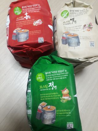 [풀무원] 자연은맛있다 정면, 백면, 홍면  세트 — 5점을 준 리뷰어가 2021년 4월 올린 사용 사진