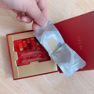 프리마인 귀족의 콜라겐, 92배 흡수율. 럭셔리 프리미엄 셀라브 콜라겐필름 30매 — 5점을 준 리뷰어가 2022년 4월 올린 사용 사진