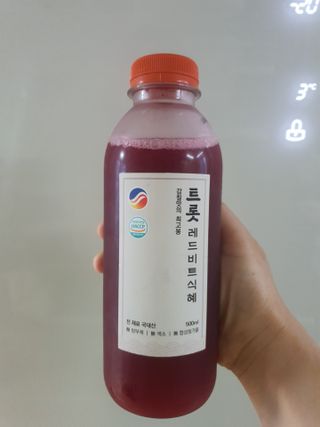 트롯전통식혜 트롯레드비트식혜 1리터 +500리터 — 5점을 준 리뷰어가 2021년 6월 올린 사용 사진