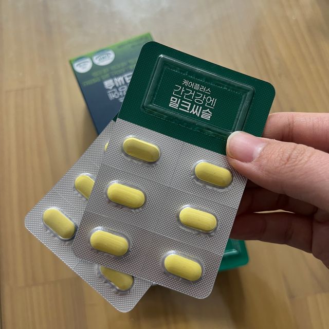 [경남제약헬스케어] 케어플러스 간건강엔 밀크씨슬 500mg 60정/2개월분/비타민B 5종+세레늄 리뷰 사진