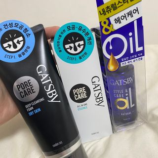 [갸스비] 명불허전, 남성을 위한 브랜드 갸스비의 올인원, 폼클렌징, 헤어오일 3종 — 5점을 준 리뷰어가 2021년 4월 올린 사용 사진
