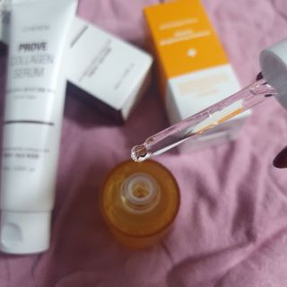체르엠 비타민 브라이트닝 에센스 + 콜라겐앰플 세트 — 1점을 준 리뷰어가 2021년 12월 올린 사용 사진