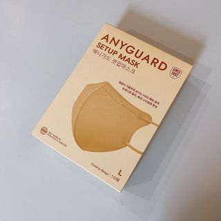 애니가드 셋업마스크 4컬러 각 10매입 [크리미베이지, 캐시미어로즈, 초콜렛브라운, 미드나잇네이비] — 5점을 준 리뷰어가 2022년 2월 올린 사용 사진
